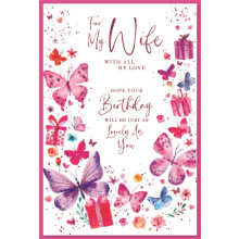 Wife Birthday Trad C75 Card SE30819