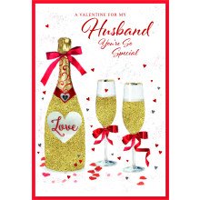 JVC0250 Husband Trad 50 Valentines Day Cards SE30841