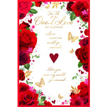 JVC0262 One I Love Female Trad 75 Valentines Day Cards SE30847
