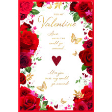 JVC0230 Open Female Trad 75 Valentines Day Cards SE30847
