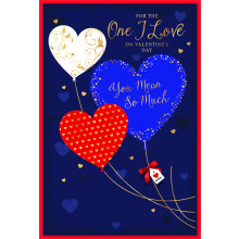 JVC0264 One I Love Male Trad 75 Valentines Day Cards SE30848