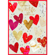 JVC0248 Wife Trad 90 Valentines Day Cards SE30857