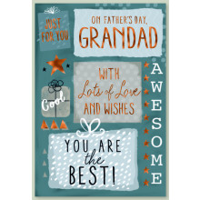 JFC0185 Grandad Trad 50 Father's Day Cards SE30930
