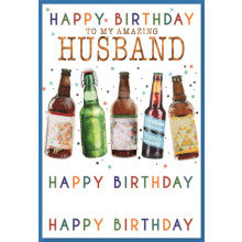 Husband Birthday Trad Beer C50 Card SE31003