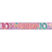 Party Banner 2.7m Age 10 Girl