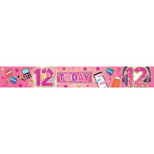 Party Banner 2.7m Age 12 Girl
