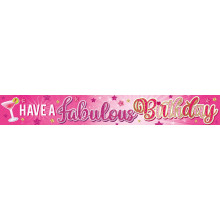 Party Banner 2.7m Fabulous Birthday