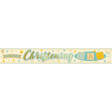 Party Banner 2.7m Christening Day