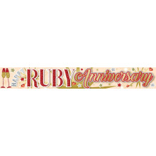 Party Banner 2.7M Ruby Wedding