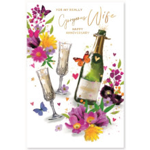 Wife Anniversary Trad C75 Card SE31045