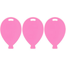 Plastic Balloon Shaped Weights Pink