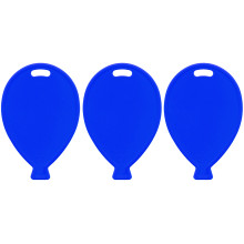 Plastic Balloon Shaped Weights Blue