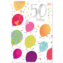 Age 50 Female Modern C50 Card SE31168