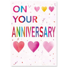 Your Anniversary Modern Glitter C50 Card SE31211