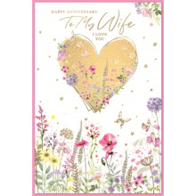 Wife Anniversary Trad C75 Card SE31248
