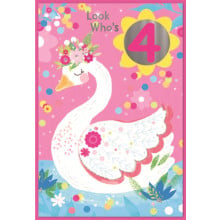 Age 4 Girl C50 Card SE31254