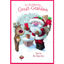 JXC2037 Great Grandson Juvenile C50 Christmas Card SE31300