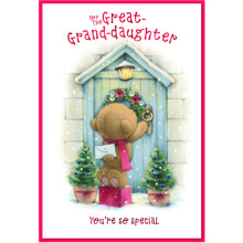 JXC1997 Great Grand-daughter Cute C50 Christmas Card SE31304