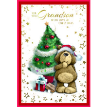 JXC2018 Grandson Cute C50 Christmas Card SE31308