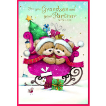 JXC2138 Grandson & Partner Cute C50 Christmas Card SE31309