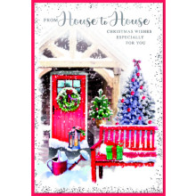 JXC2251 House To House Trad C50 Christmas Card SE31319