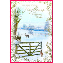 JXC2246 Neighbours Trad C50 Christmas Card SE31323