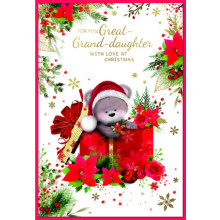 JXC1999 Great Grand-daughter Cute C50 Christmas Card SE31325