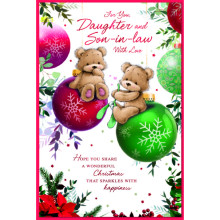 JXC2077 Daughter & Son-In-Law Cute C75 Christmas Card SE31337