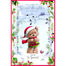 JXC1991 Grand-daughter Cute C75 Christmas Card SE31346