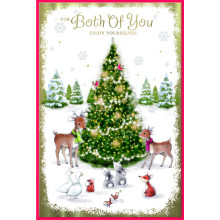 JXC2200 To Both Of You Cute C75 Christmas Card SE31351