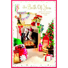 JXC2195 To Both Of You Trad C75 Christmas Card SE31354