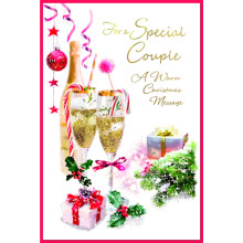 JXC2219 Special Couple Trad C75 Christmas Card SE31357