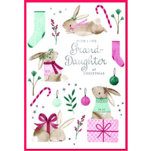 JXC1983 Grand-daughter Juvenile C50 Christmas Card SE31404