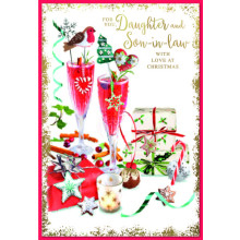 JXC2071 Daughter & Son-In-Law Trad C50 Christmas Card SE31412