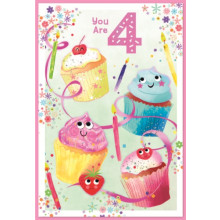 Age 4 Girl C50 Card SE31462