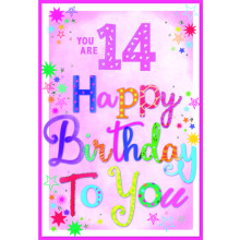 Age 14 Girl C50 Card SE31466