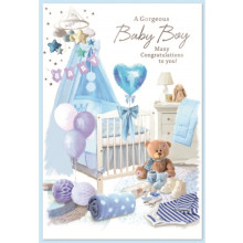 Baby Boy C50 Card SE31468