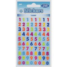 Laser Stickers Numbers LS47