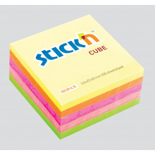 Rainbow Neon Mini Cube 51x51mm Sticky Notes