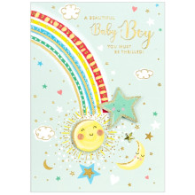 Baby Boy Isabel's Garden Card SE31569