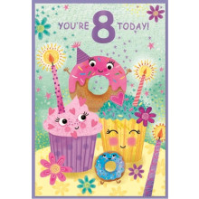 Age 8 Girl C50 Card SE31603