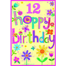 Age 12 Girl C50 Card SE31605