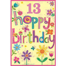 Age 13 Girl C50 Card SE31605