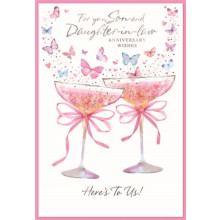 Son & Daughter-in-law Anniversary Trad C50 Card SE31620