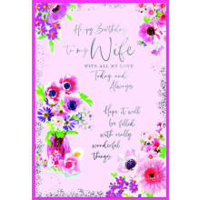 Wife Birthday Trad C50 Card SE31642