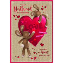 JVC0360 Girlfriend Cute C50 Valentine's Day Card SE31670