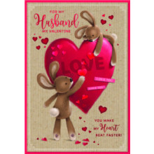 JVC0331 Husband Cute C50 Valentine's Day Card SE31670