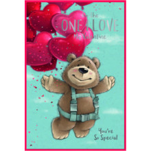 JVC0351 One I Love Male Cute C75 Valentine's Day Card SE31679