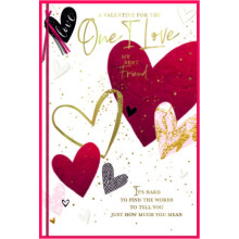 JVC0348 One I Love Male Trad C75 Valentine's Day Card SE31687
