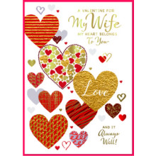 JVC0323 Wife Trad C90 Valentine's Day Card SE31691